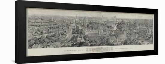 Bird's-Eye View of Cambridge, 1894-Henry William Brewer-Framed Premium Giclee Print