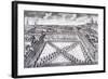 Bird's-Eye View of Charterhouse Square, Finsbury, London, C1750-Sutton Nicholls-Framed Giclee Print