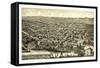 Bird's Eye View of Cheney, Wash. Ter., County Seat of Spokane County. 1884, USA, America-null-Framed Stretched Canvas