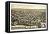 Bird's Eye View of Cheney, Wash. Ter., County Seat of Spokane County. 1884, USA, America-null-Framed Stretched Canvas