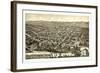 Bird's Eye View of Cheney, Wash. Ter., County Seat of Spokane County. 1884, USA, America-null-Framed Giclee Print