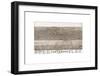 Bird’s Eye View of Cleveland, Ohio, 1877-A^ Ruger-Framed Giclee Print