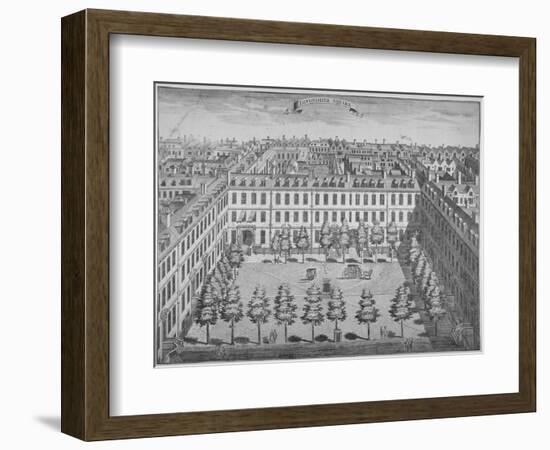 Bird's-Eye View of Devonshire Square, City of London, 1740-Sutton Nicholls-Framed Giclee Print