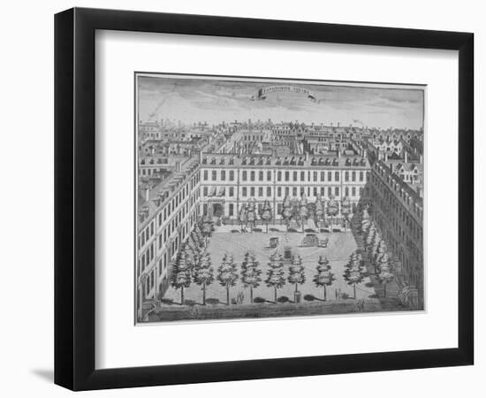 Bird's-Eye View of Devonshire Square, City of London, 1740-Sutton Nicholls-Framed Giclee Print