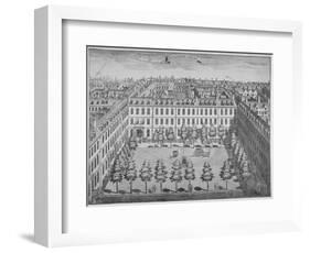 Bird's-Eye View of Devonshire Square, City of London, 1740-Sutton Nicholls-Framed Giclee Print