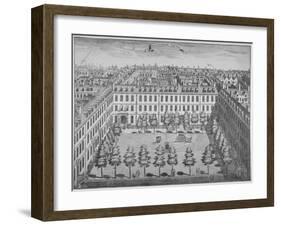 Bird's-Eye View of Devonshire Square, City of London, 1740-Sutton Nicholls-Framed Giclee Print