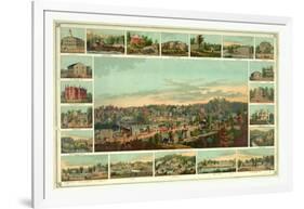 Bird's Eye View of Ellicotts Mills-Edward Sachse-Framed Giclee Print