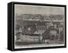 Bird'S-Eye View of Exeter College, Oxford University-null-Framed Stretched Canvas