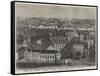 Bird'S-Eye View of Exeter College, Oxford University-null-Framed Stretched Canvas