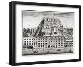 Bird's-Eye View of Furnival's Inn, Holborn, City of London, C1750-Sutton Nicholls-Framed Giclee Print