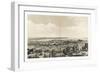 Bird's Eye View of Hamilton, Ontario, Canada, in 1859, Showing Harbor in the Distance-null-Framed Giclee Print