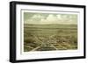 Bird's Eye View of Jacksonville and the Rogue River Valley, Oregon, Circa 1883, USA, America-null-Framed Giclee Print