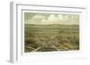 Bird's Eye View of Jacksonville and the Rogue River Valley, Oregon, Circa 1883, USA, America-null-Framed Giclee Print