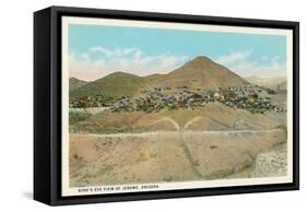 Bird's Eye View of Jerome, Arizona-null-Framed Stretched Canvas