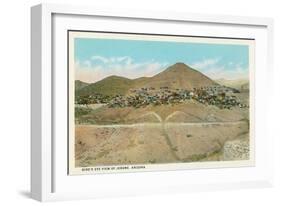 Bird's Eye View of Jerome, Arizona-null-Framed Art Print