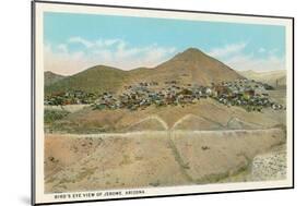 Bird's Eye View of Jerome, Arizona-null-Mounted Art Print