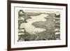 Bird's Eye View of Lake Geneva, Walworth Co., Wis. 1882, USA, America-null-Framed Giclee Print