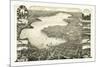 Bird's Eye View of Lake Geneva, Walworth Co., Wis. 1882, USA, America-null-Mounted Giclee Print