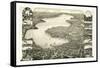 Bird's Eye View of Lake Geneva, Walworth Co., Wis. 1882, USA, America-null-Framed Stretched Canvas