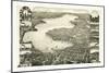 Bird's Eye View of Lake Geneva, Walworth Co., Wis. 1882, USA, America-null-Mounted Giclee Print