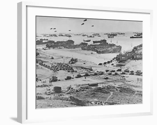 Bird'S-Eye View of Landing Craft-null-Framed Photographic Print