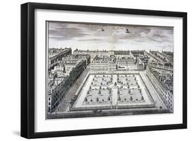 Bird's-Eye View of Leicester Square, Westminster, London, C1750-Sutton Nicholls-Framed Giclee Print