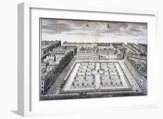 Bird's-Eye View of Leicester Square, Westminster, London, C1750-Sutton Nicholls-Framed Giclee Print