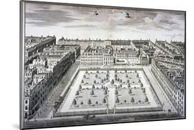 Bird's-Eye View of Leicester Square, Westminster, London, C1750-Sutton Nicholls-Mounted Giclee Print