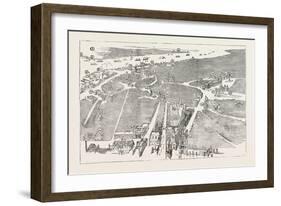 Bird's Eye View of Liverpool, 1885-null-Framed Giclee Print