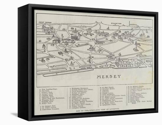 Bird'S-Eye View of Liverpool-null-Framed Stretched Canvas