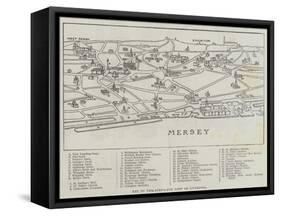 Bird'S-Eye View of Liverpool-null-Framed Stretched Canvas
