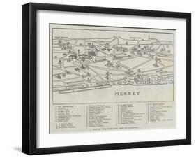 Bird'S-Eye View of Liverpool-null-Framed Giclee Print