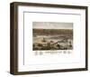 Bird’s Eye View of Louisville, Kentucky, 1876-A^ Ruger-Framed Giclee Print