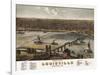 Bird’s Eye View of Louisville, Kentucky, 1876-A^ Ruger-Framed Giclee Print