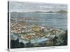 Bird's Eye View of Manilla, Luzon, Philippine Islands, C1880-null-Stretched Canvas