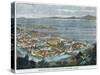 Bird's Eye View of Manilla, Luzon, Philippine Islands, C1880-null-Stretched Canvas