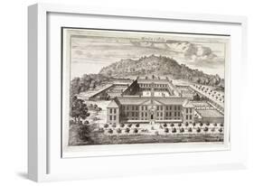 Bird's-Eye View of Morden College, Greenwich, London, C1710-Johannes Kip-Framed Giclee Print