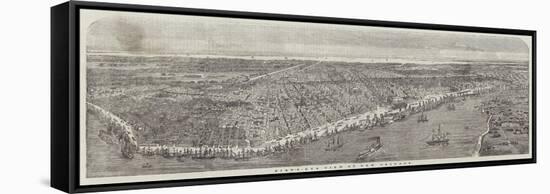 Bird'S-Eye View of New Orleans-null-Framed Stretched Canvas