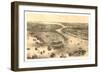 Bird's Eye View of New York and Brooklyn, Circa 1851, USA, America-John Bachmann-Framed Giclee Print