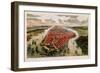 Bird'S-Eye View of New York and Environs-John Bachman-Framed Giclee Print