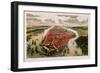 Bird'S-Eye View of New York and Environs-John Bachman-Framed Giclee Print