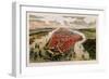 Bird'S-Eye View of New York and Environs-John Bachman-Framed Giclee Print