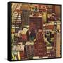 "Bird's-Eye View of New York City," August 17, 1946-John Falter-Framed Stretched Canvas