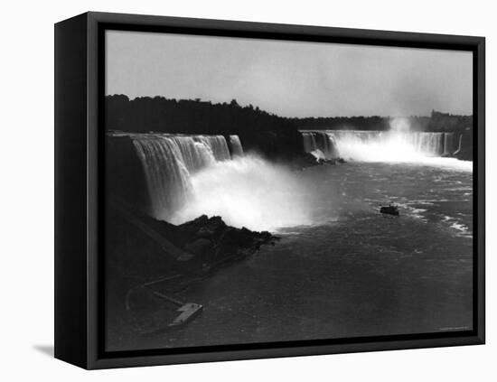Bird's-Eye View of Niagara Falls-George Barker-Framed Stretched Canvas