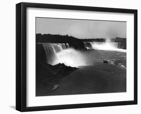 Bird's-Eye View of Niagara Falls-George Barker-Framed Photo