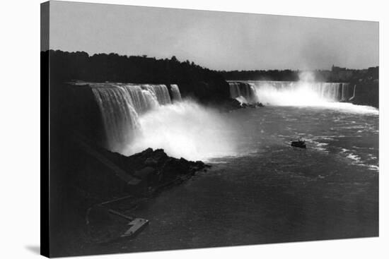 Bird's-Eye View of Niagara Falls-George Barker-Stretched Canvas