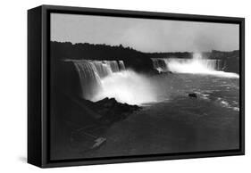 Bird's-Eye View of Niagara Falls-George Barker-Framed Stretched Canvas