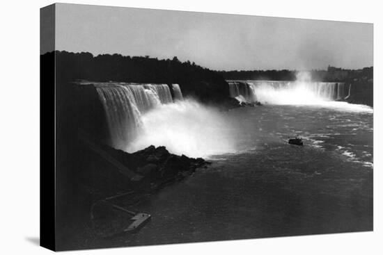 Bird's-Eye View of Niagara Falls-George Barker-Stretched Canvas