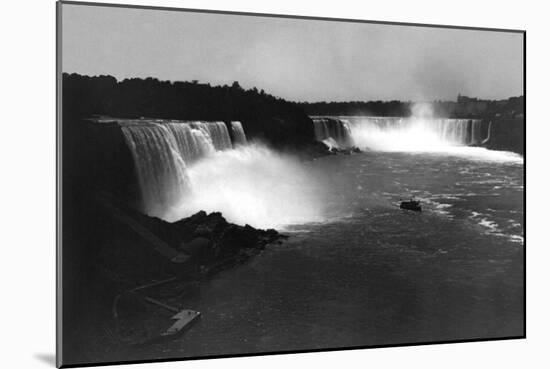 Bird's-Eye View of Niagara Falls-George Barker-Mounted Art Print