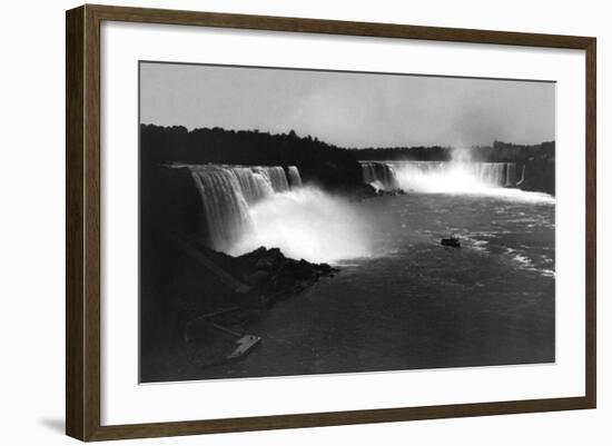 Bird's-Eye View of Niagara Falls-George Barker-Framed Art Print